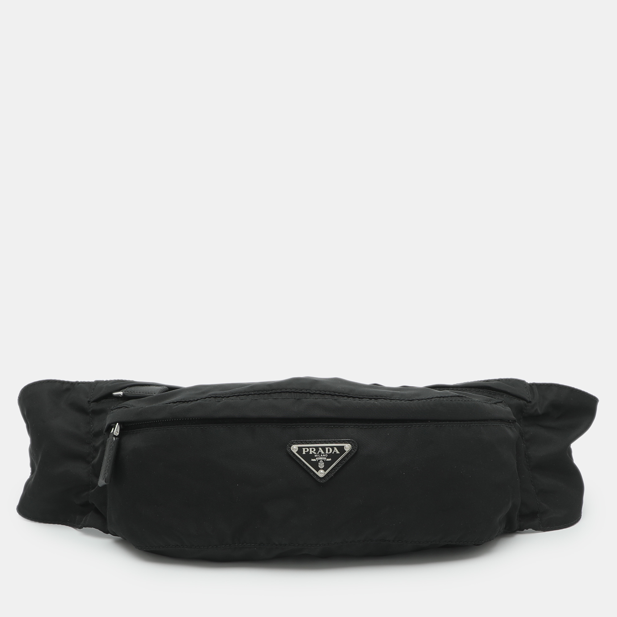 Prada Black Nylon Belt Bag