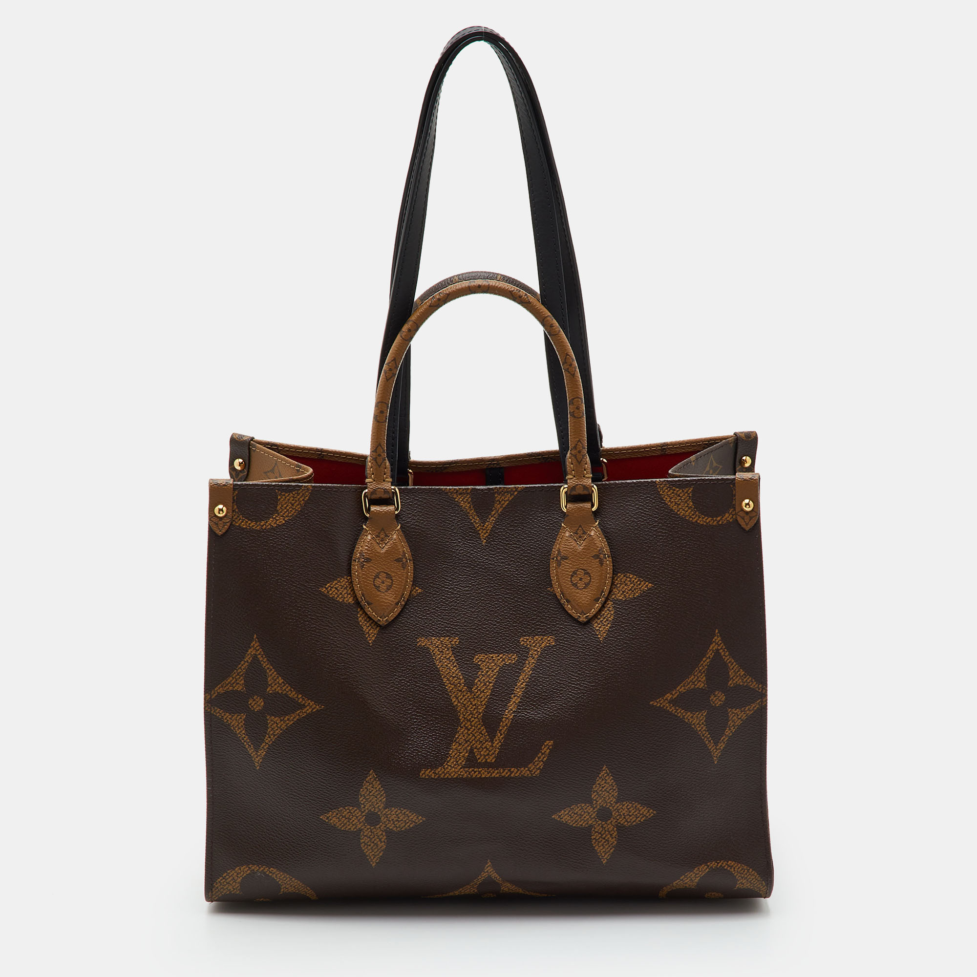 Louis Vuitton Onthego MM Monogram and Monogram Reverse Canvas Bag