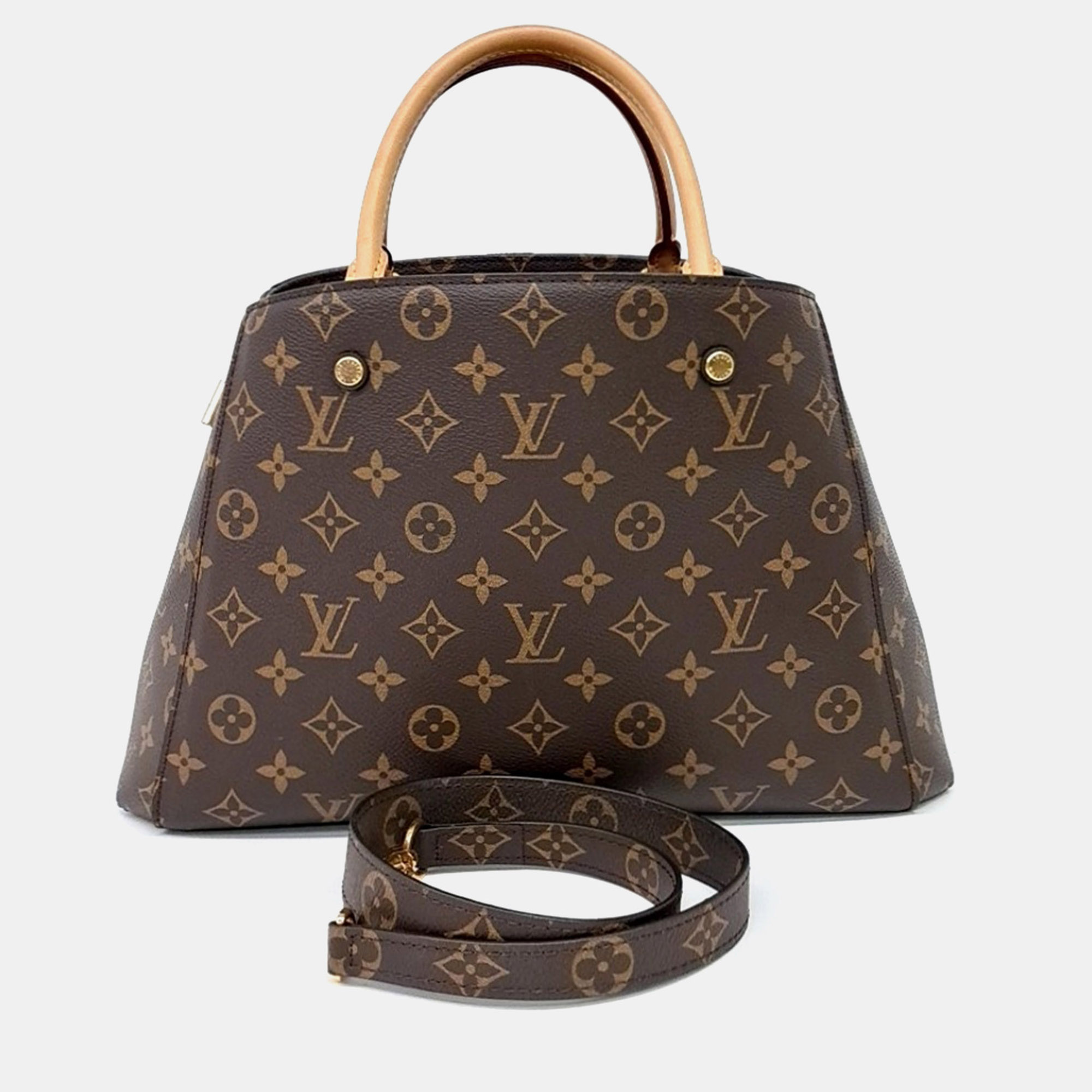 Louis Vuitton Brown PVC Monogram Montaigne MM