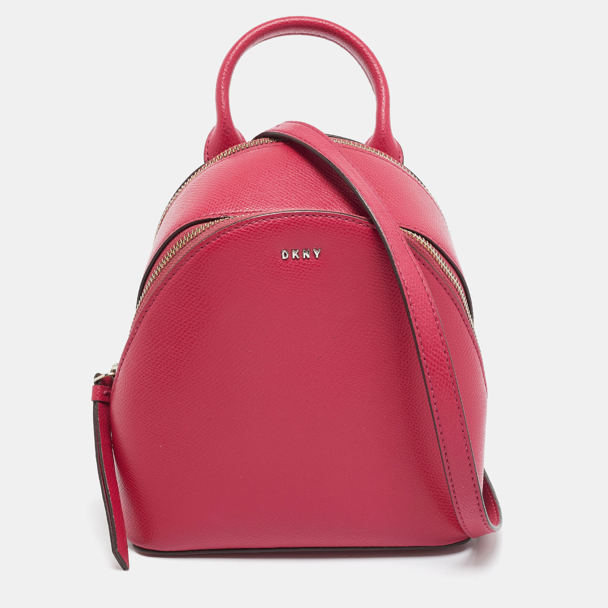 DKNY Bryant Park Fuchsia Leather Crossbody Bag