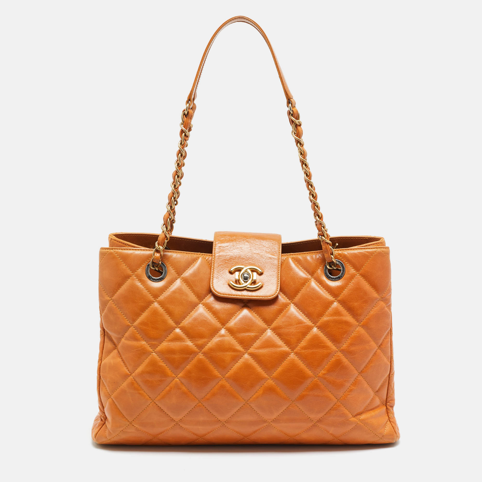 Chanel Daily Walk Brown Quilted Leather Tote