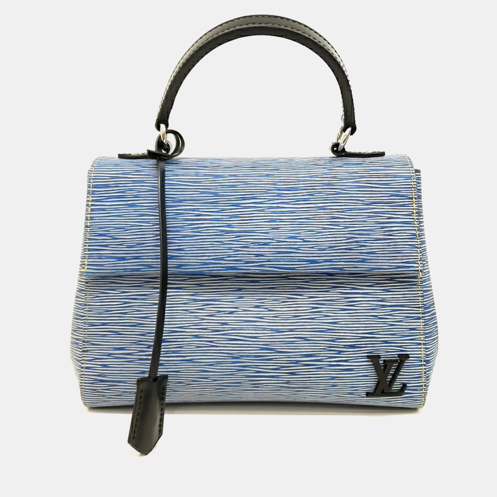Louis Vuitton Clooney BB Blue Epi Leather Top Handle Bag