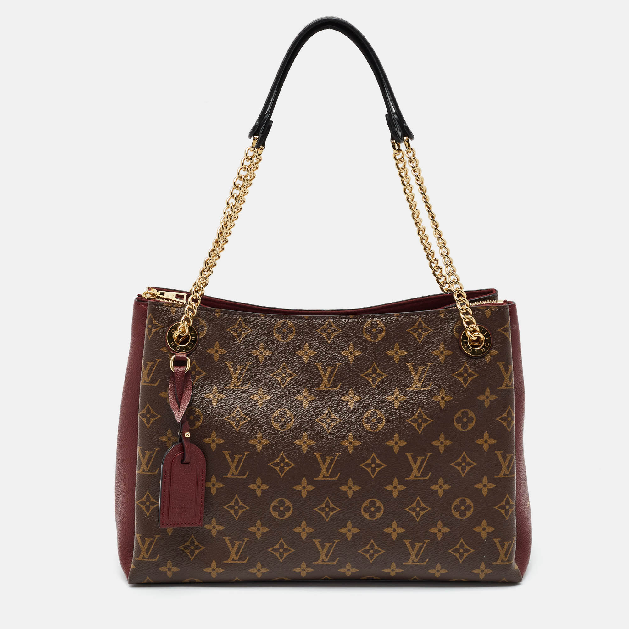 Louis Vuitton Surene MM Bordeaux Monogram Canvas Tote