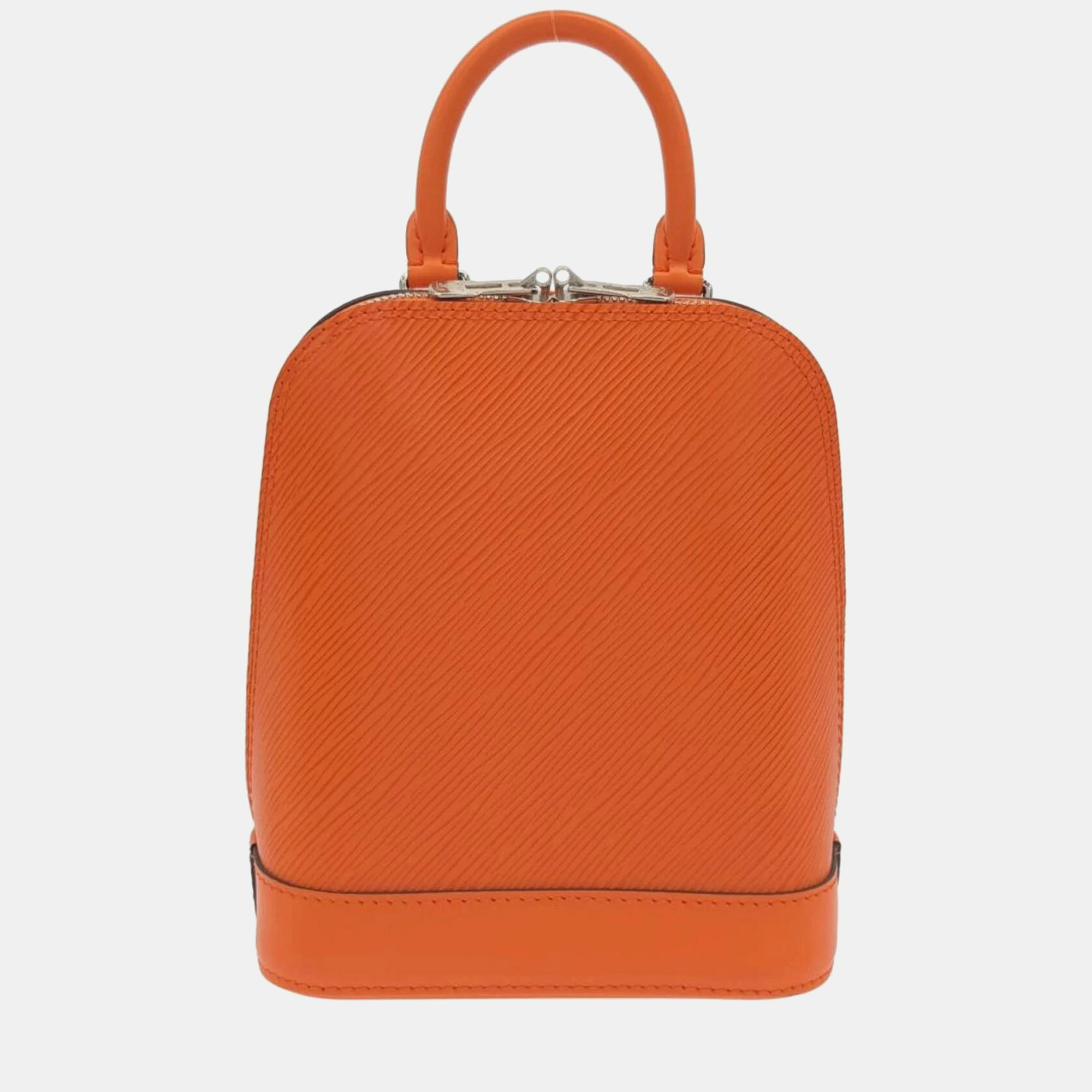 Louis Vuitton Alma Orange Epi Leather Backpack Bag