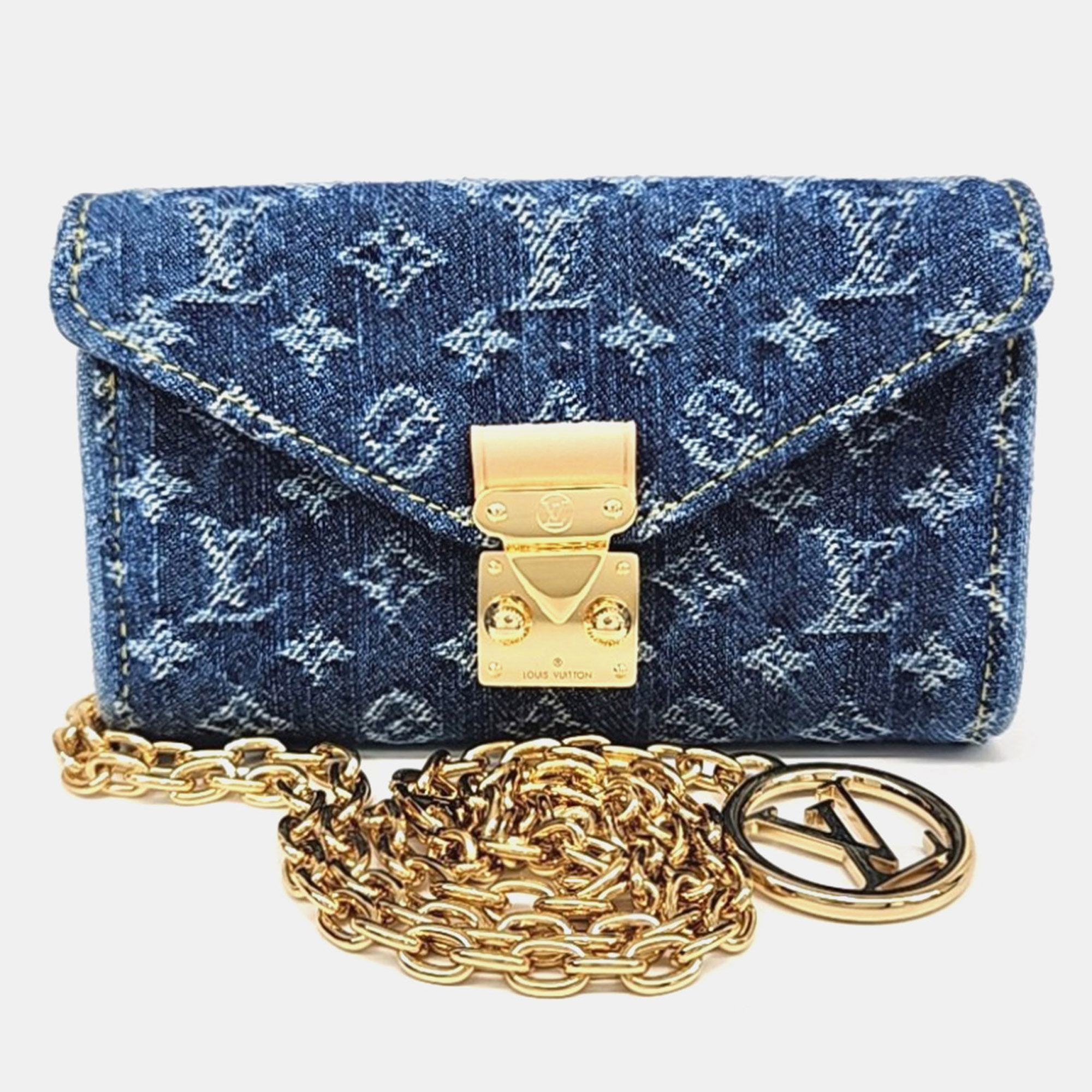 Louis Vuitton Pouch Metis PM Blue Monogram Denim Crossbody Bag
