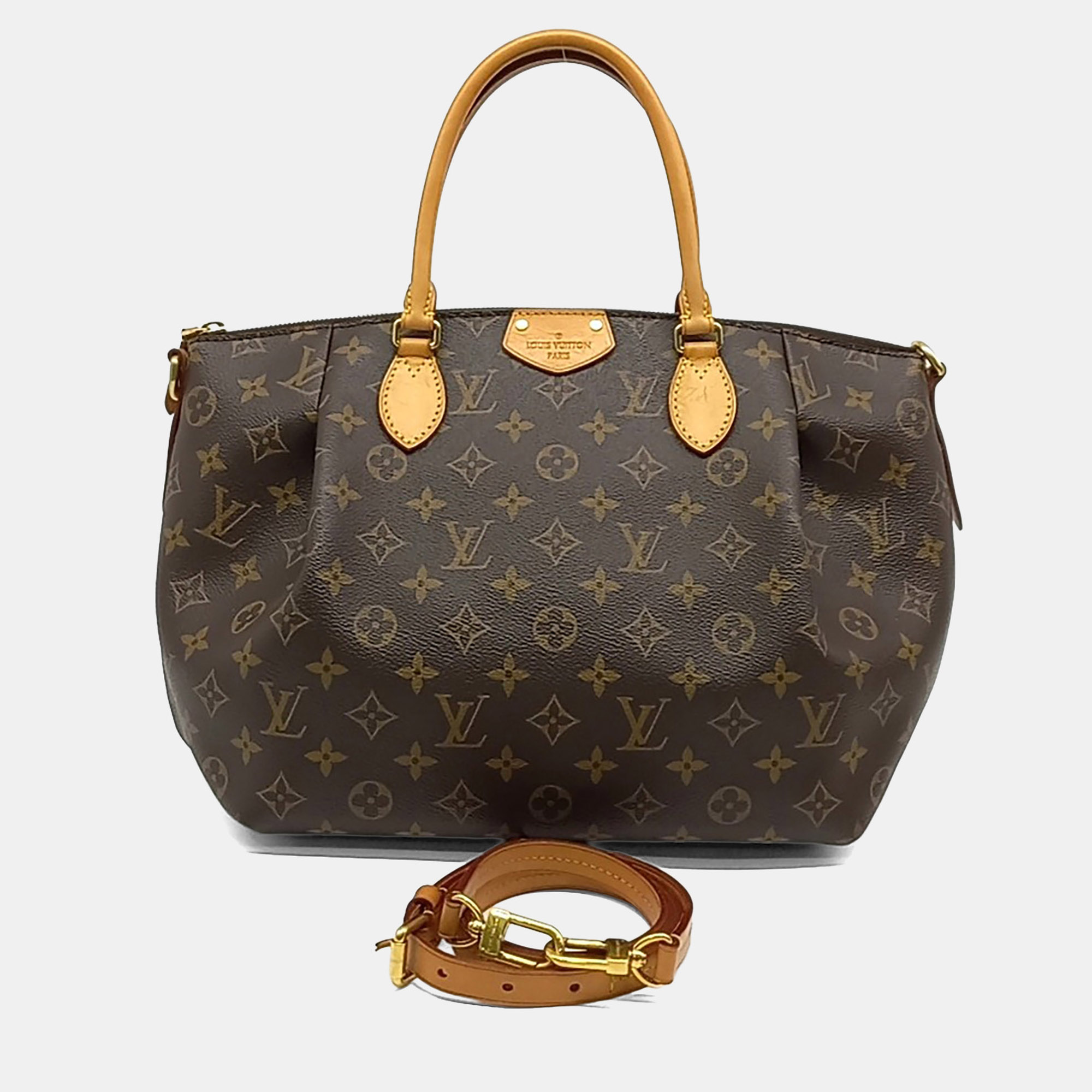 Louis Vuitton Turenne MM Brown Monogram Canvas Top Handle Bag