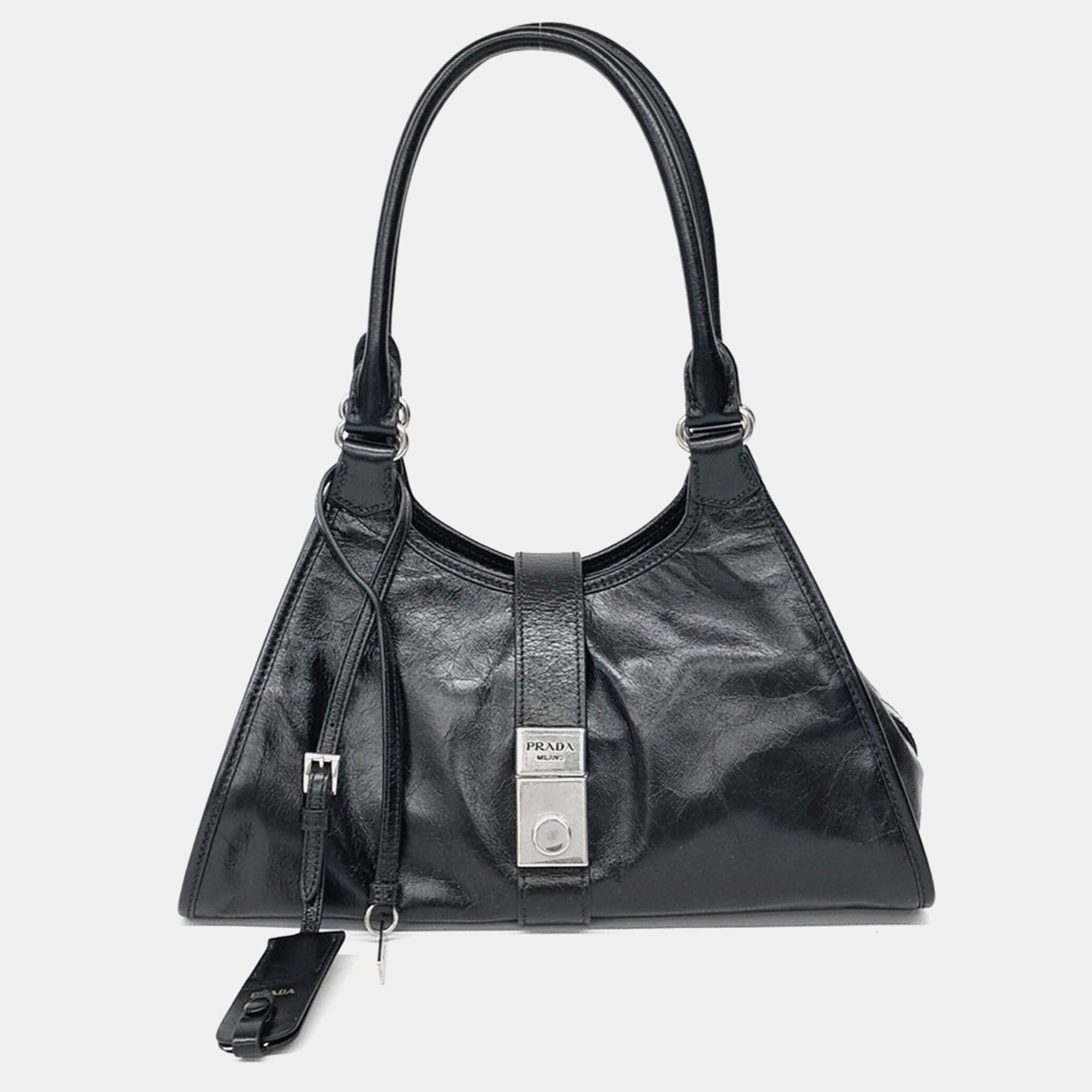 Prada Medium Leather Tote Bag (1BG563)