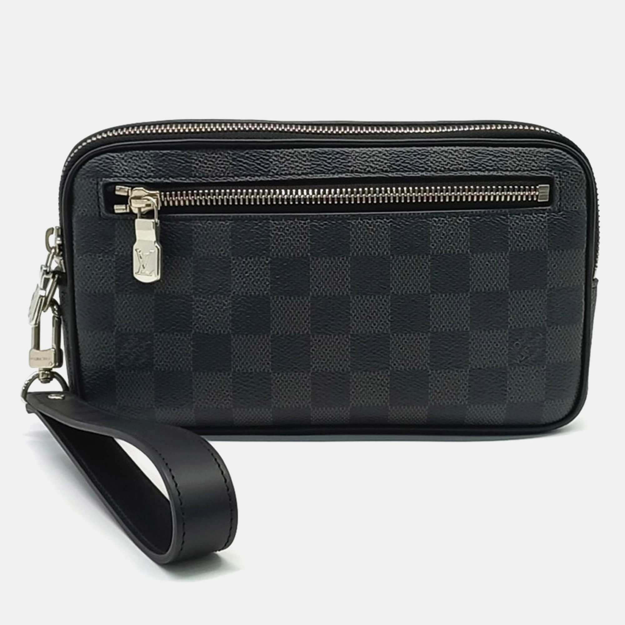 Louis Vuitton Damier Graphite Toiletry Pouch 26 Black Damier Graphite Canvas Clutch Bag