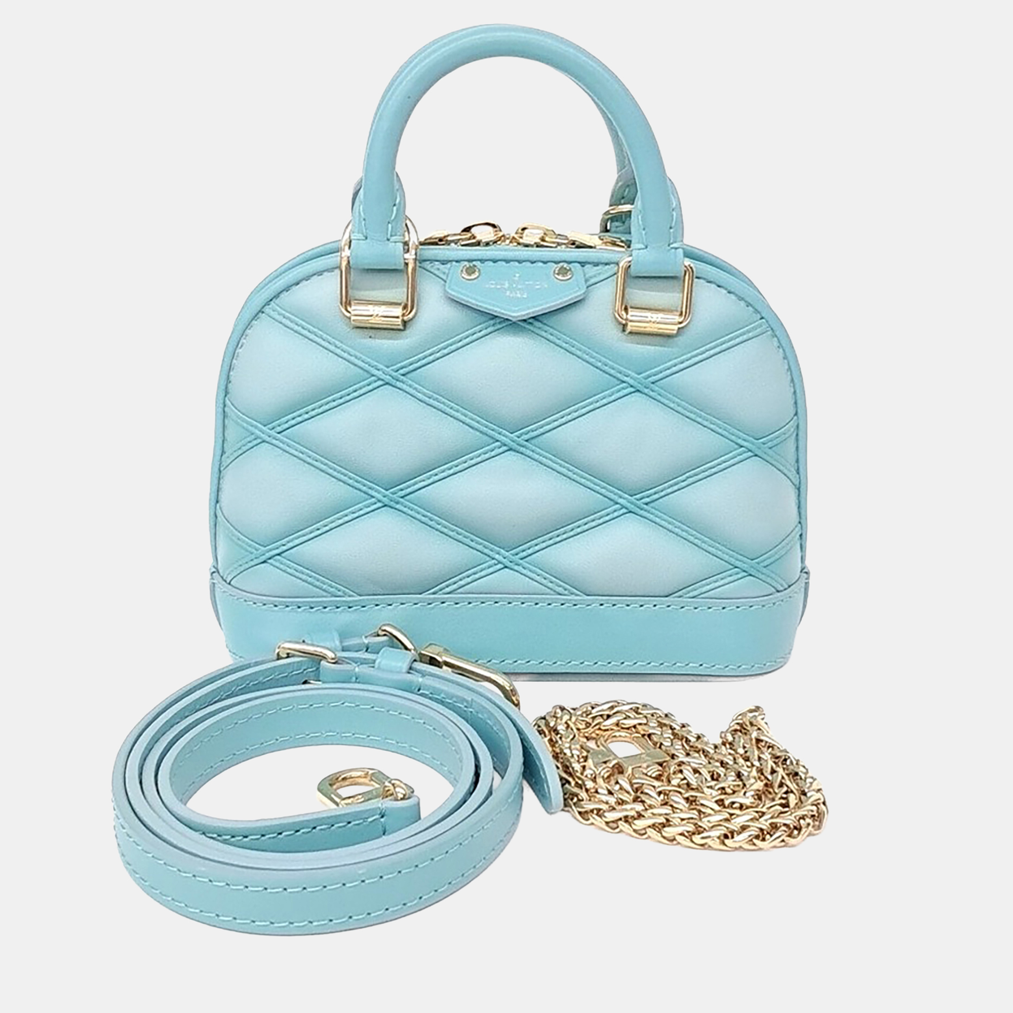 Louis Vuitton Nano Alma Blue Epi Leather Crossbody Bag