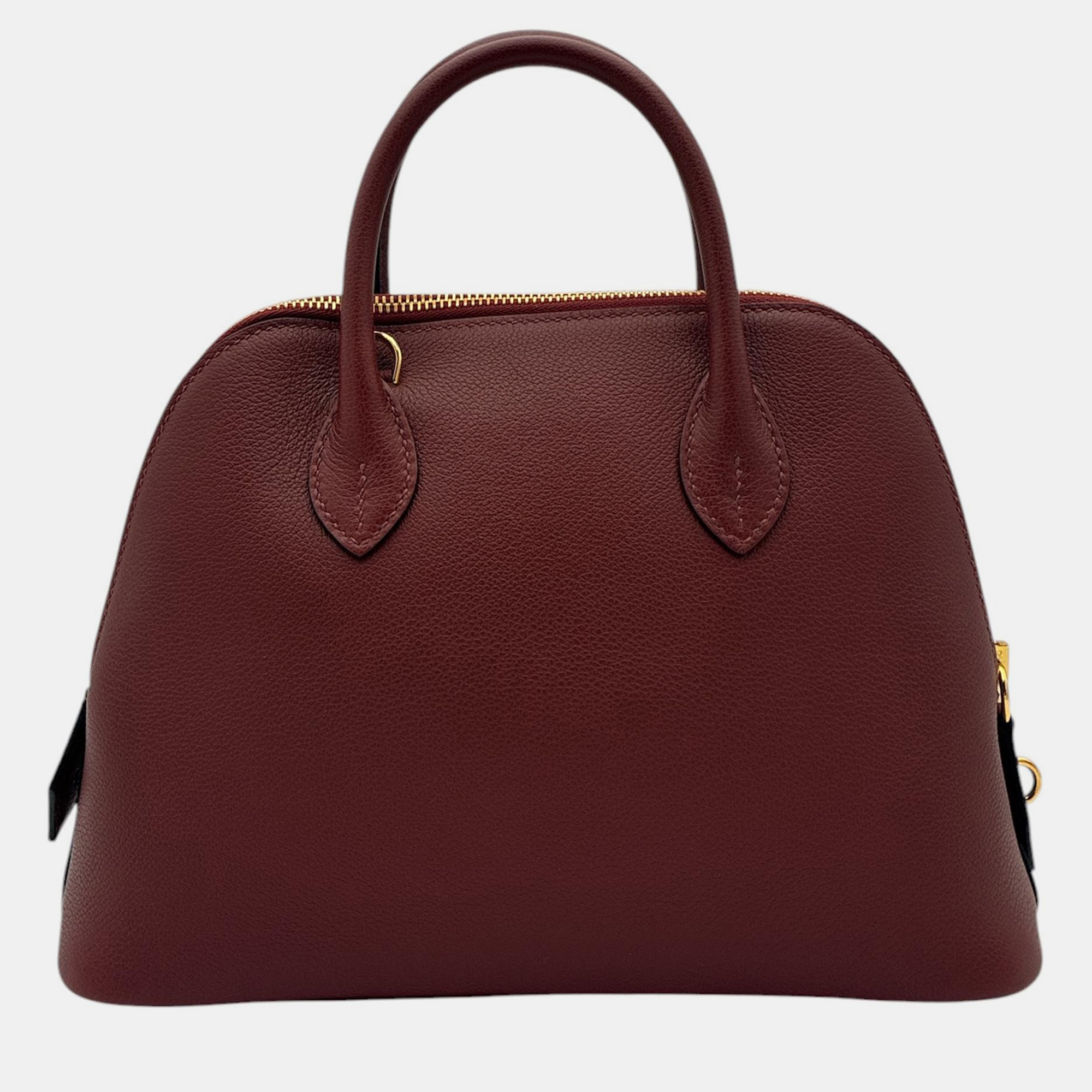 Hermes Bolide 25 Rouge H Novillo Leather Top Handle Bag
