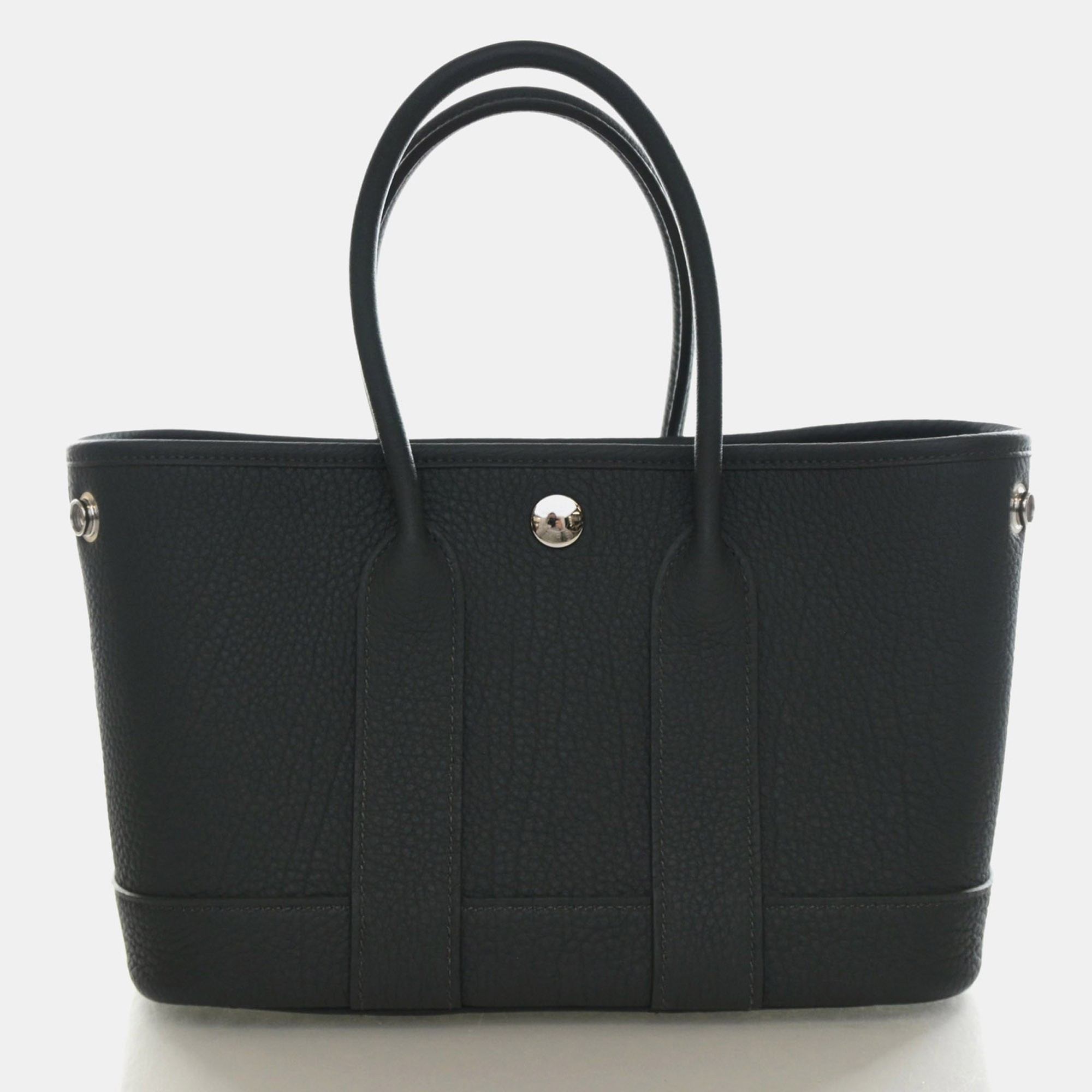 Hermes Garden Party Neo 23 Vert Mangrove Negonda Calfskin Leather Tote Bag
