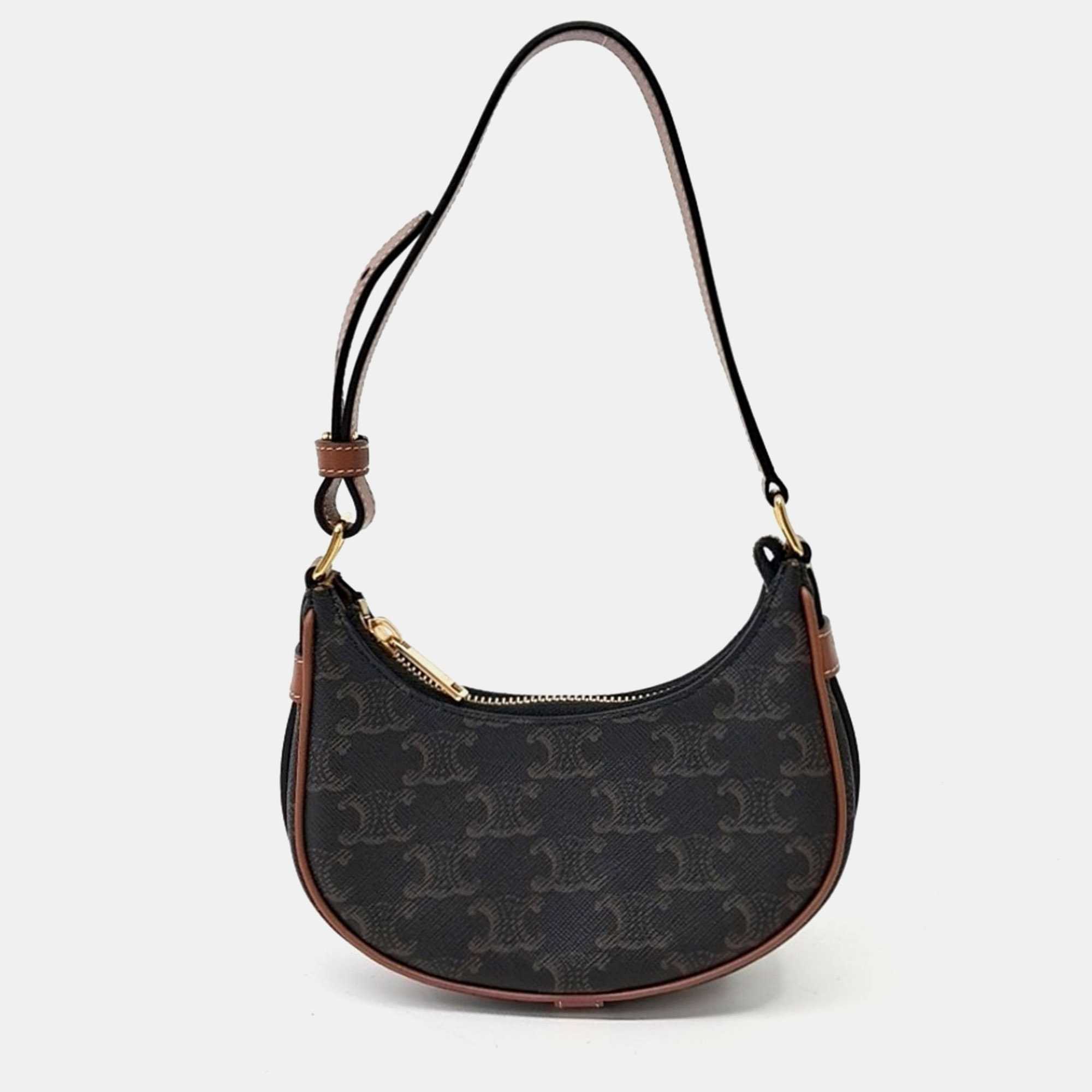Celine Brown PVC Triumph Mini Ava Bag