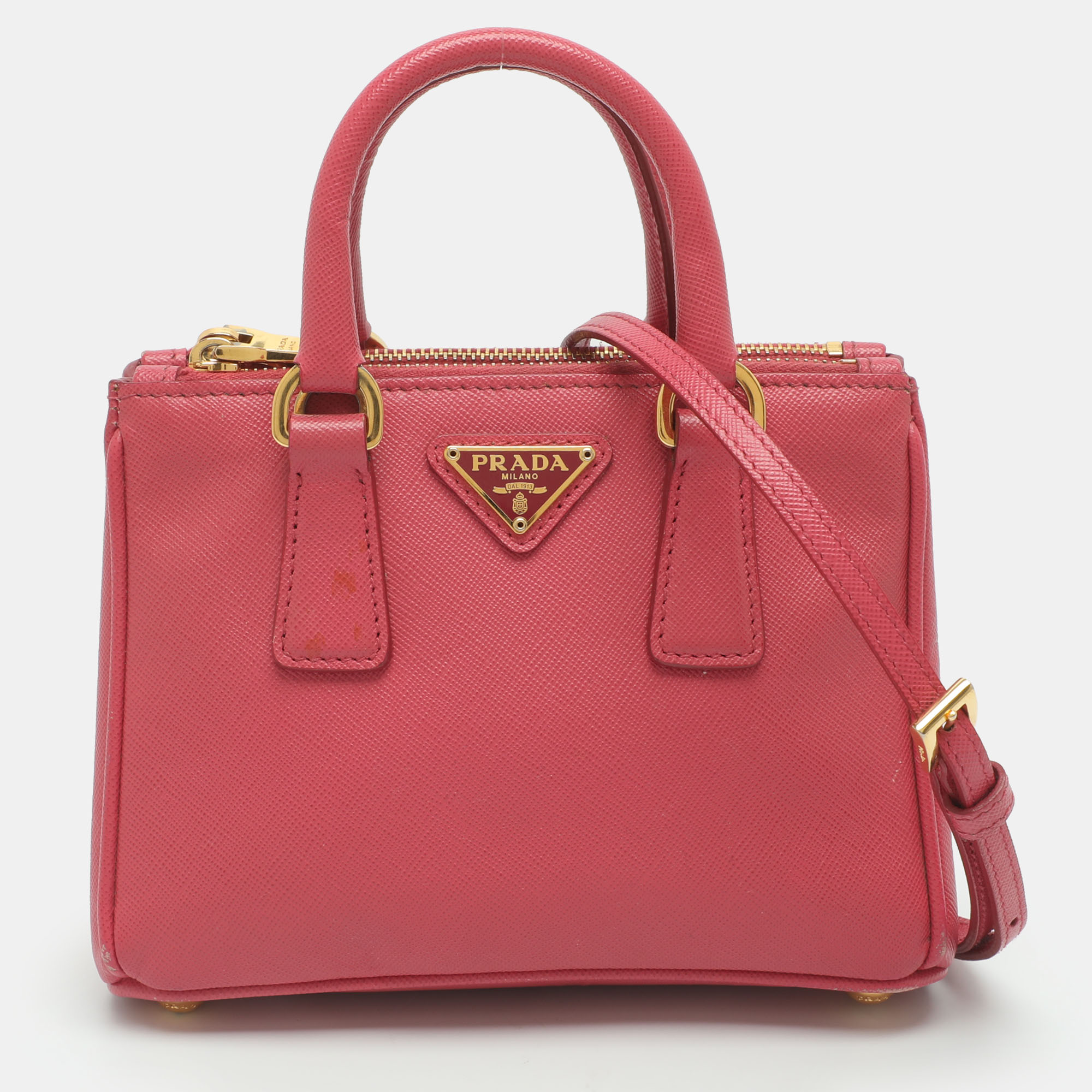 Prada Pink Leather Tote
