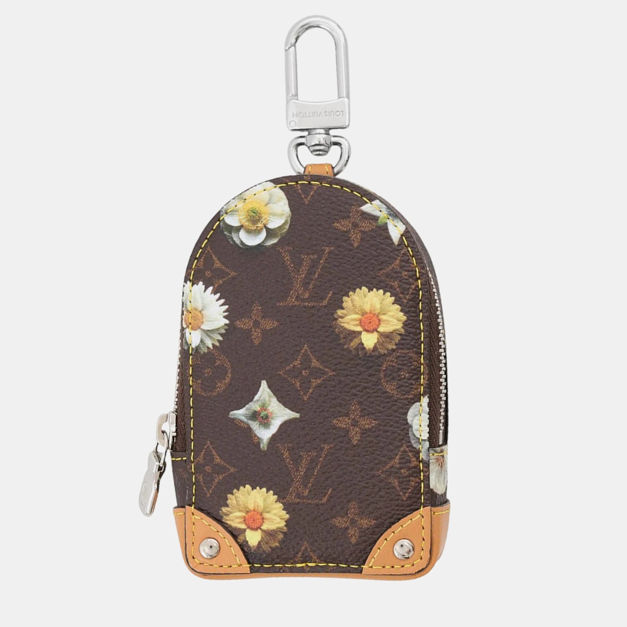 Louis Vuitton Monogram Flower Brown Monogram Canvas Key Pouch