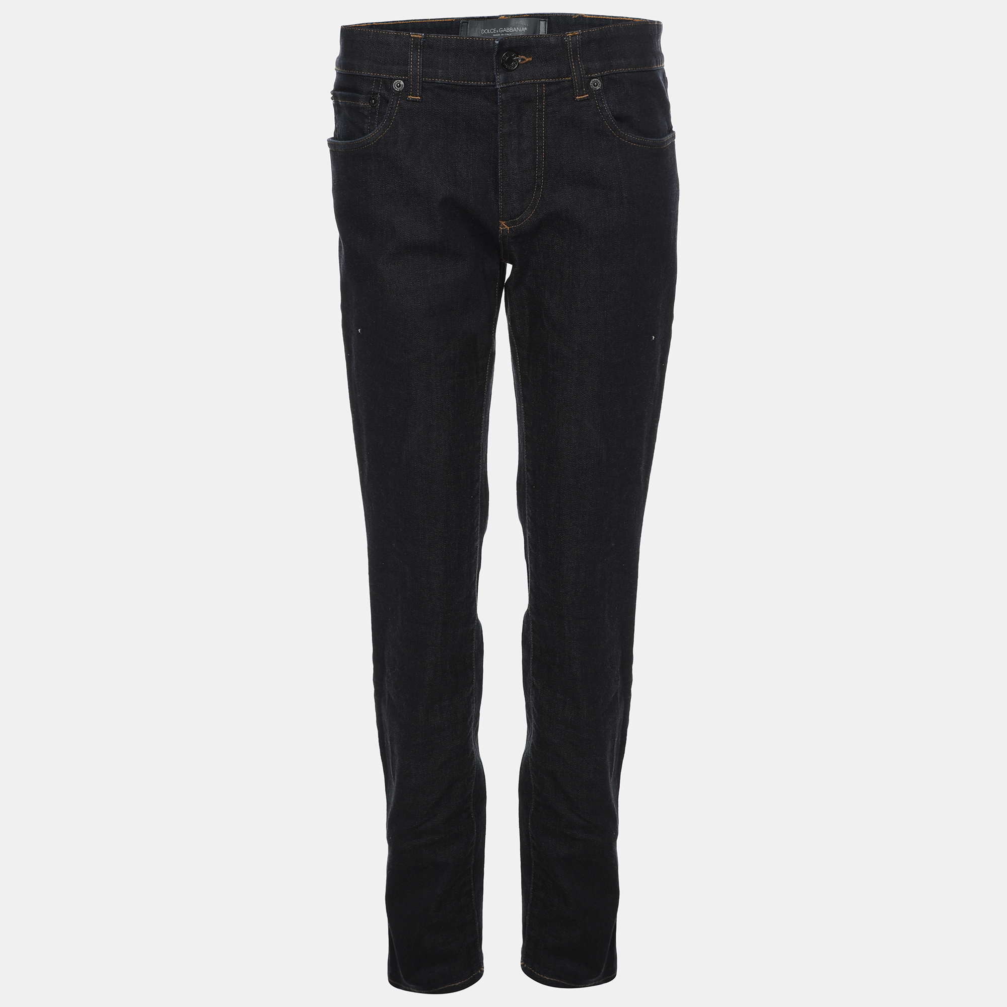 Dolce and Gabbana Dark Blue Denim Stretch Jeans S Dolce & Gabbana