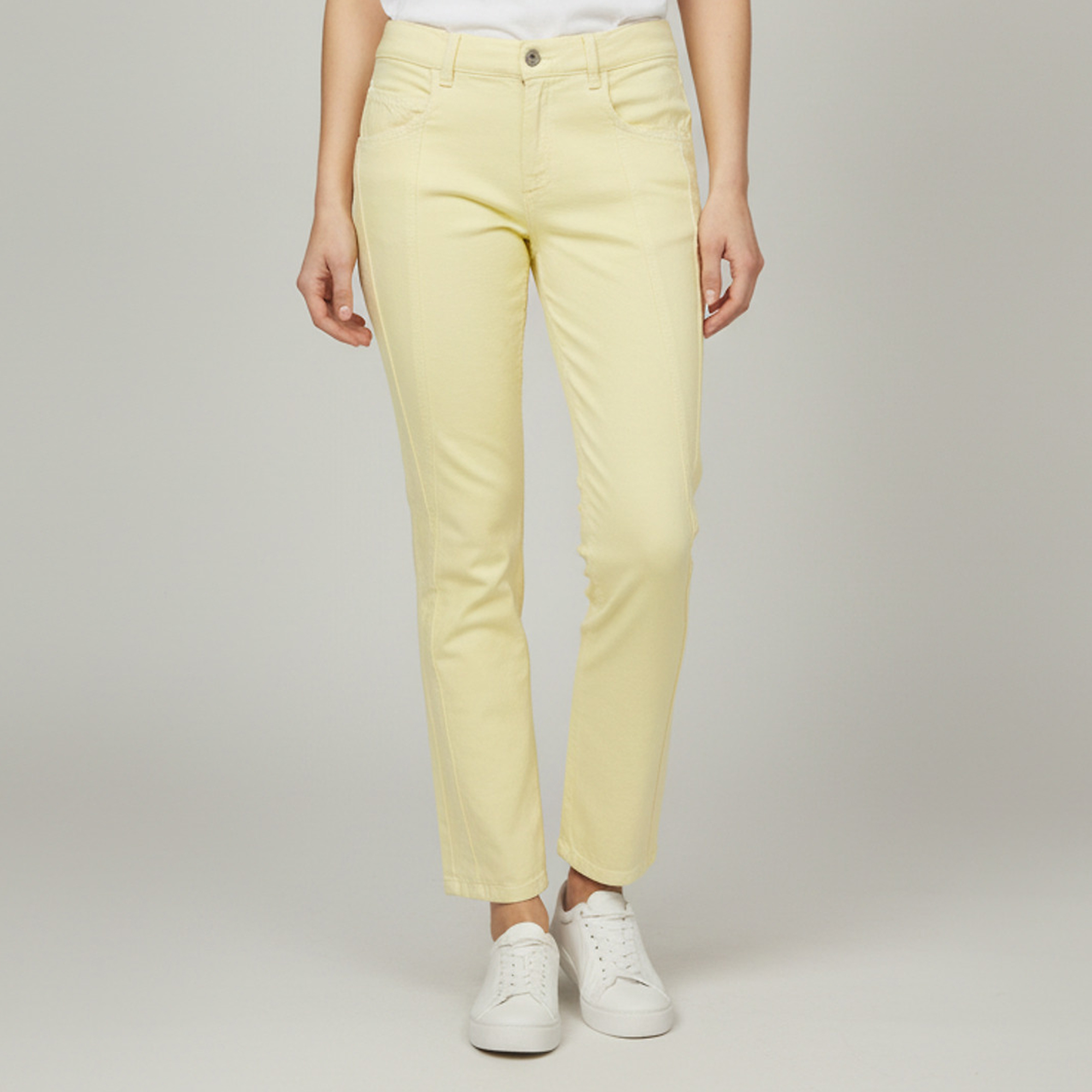 Isabel Marant Yellow Denim Vikira Slim Fit Jeans M/Waist 31"
