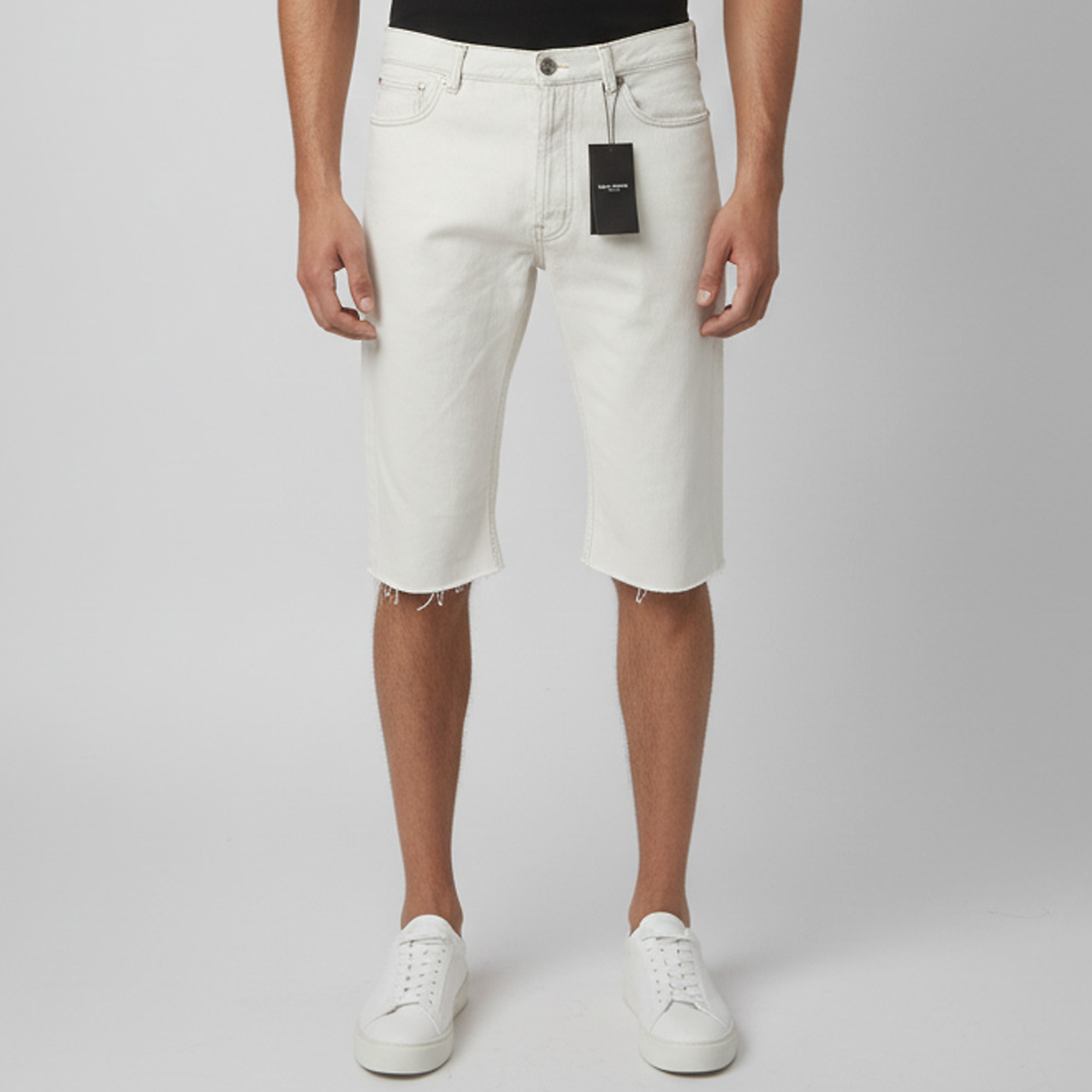 Saint Laurent Light Grey Denim Bermuda Shorts S/Waist 33" Saint Laurent Paris