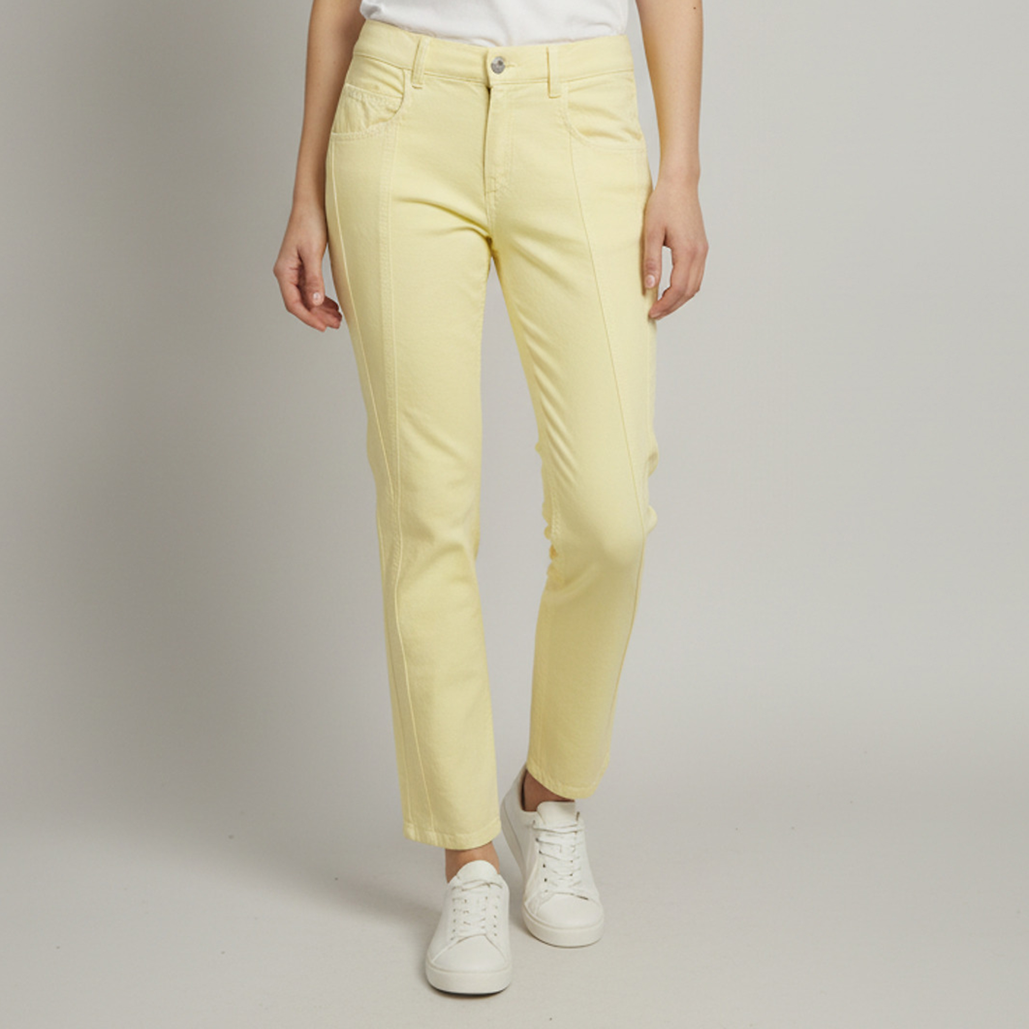 Isabel Marant Yellow Denim Vikira Slim Fit Jeans M/Waist 30"