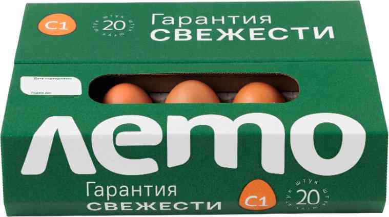 Яйца куриные Лето С1, коричневые