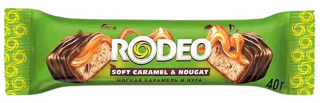 Батончик Rodeo мягкая карамель-нуга