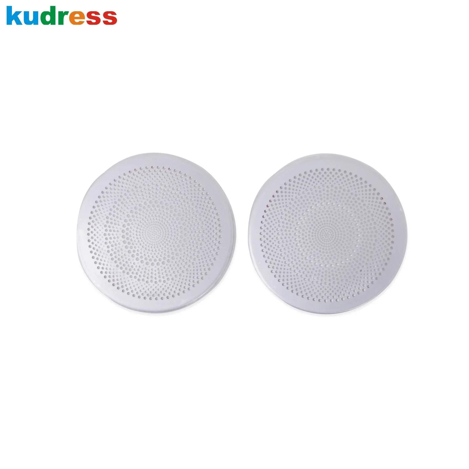 For Ford Kuga Escape -  2024 Steel Car Dashboard Audio Speaker Cover Trim Loudspeaker Frame Inteiror Accessories Stainless Steel white 84313afDress