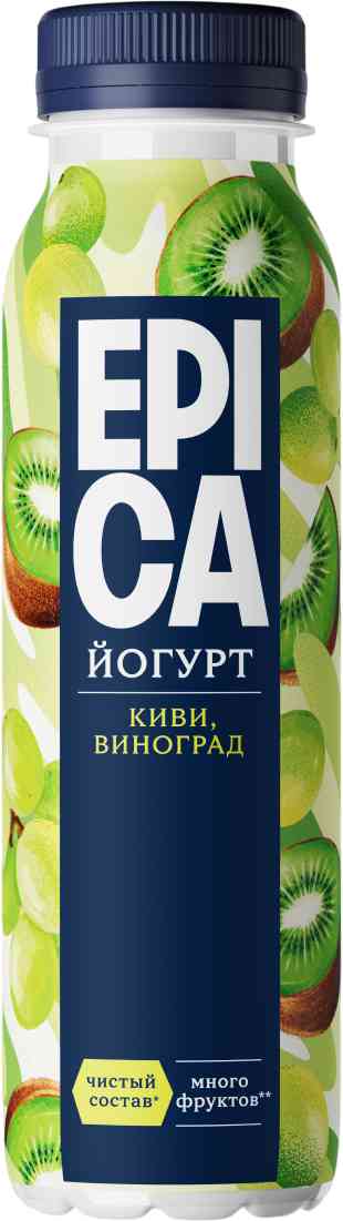 Йогурт питьевой Epica Киви-виноград 2,5%