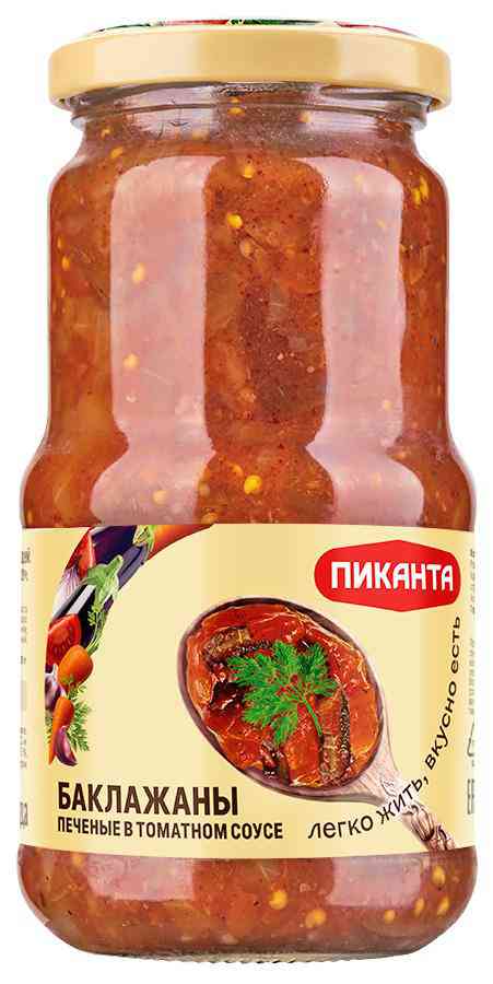 Баклажаны печеные Пиканта в томатном соусе