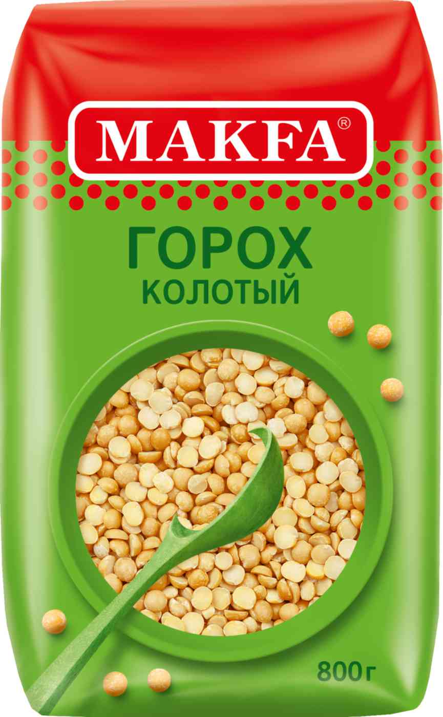 Горох колотый Makfa шлифованный