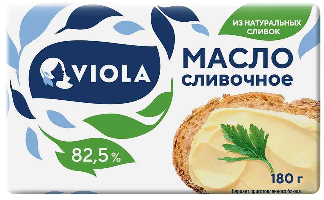 Масло сладкосливочное Viola 82,5%