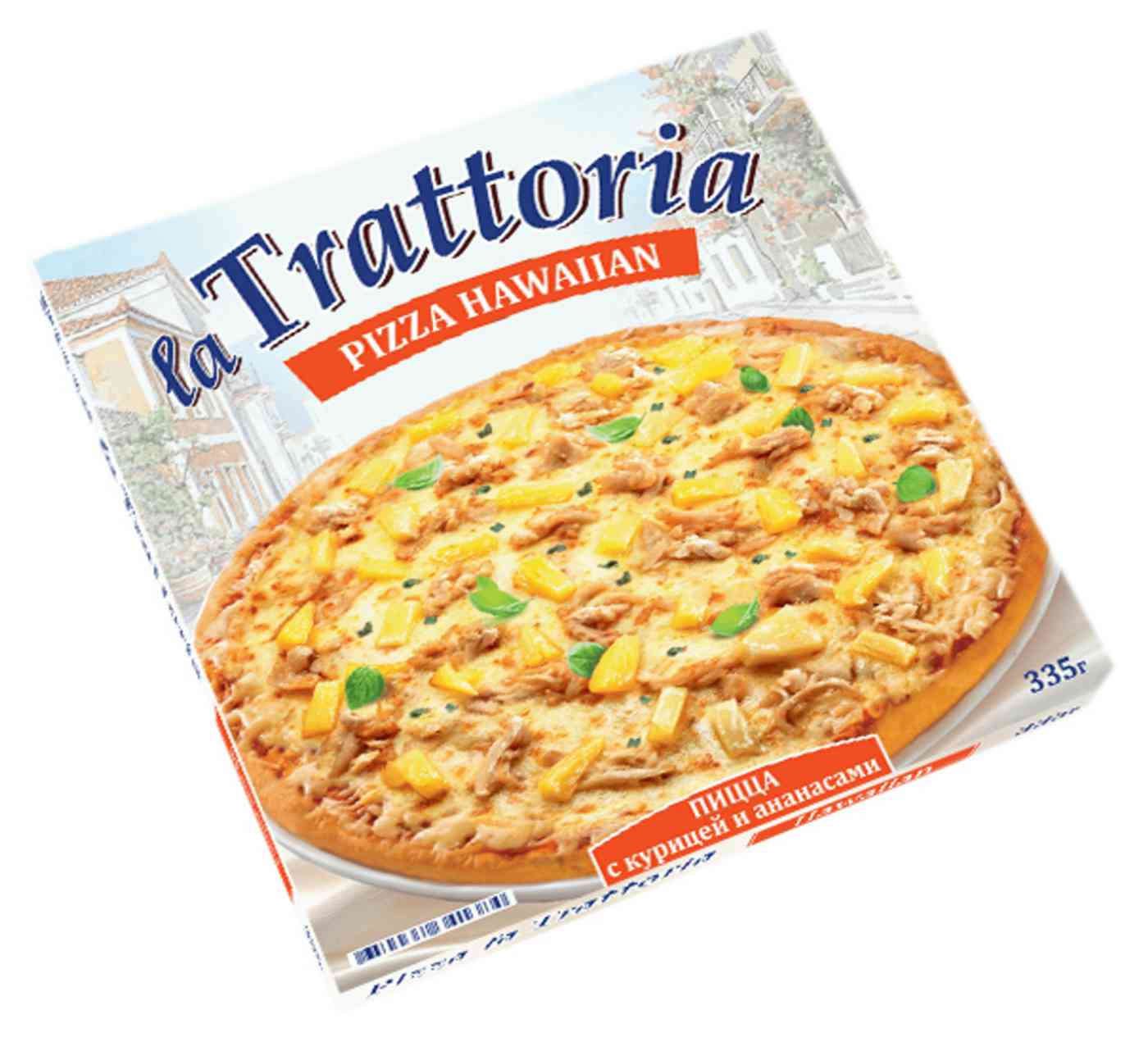 Пицца La Trattoria Гавайская с курицей и ананасами