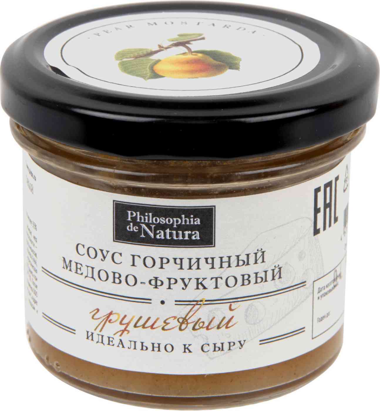 Соус горчичный медово-фруктовый Philosophia de Natura Грушевый