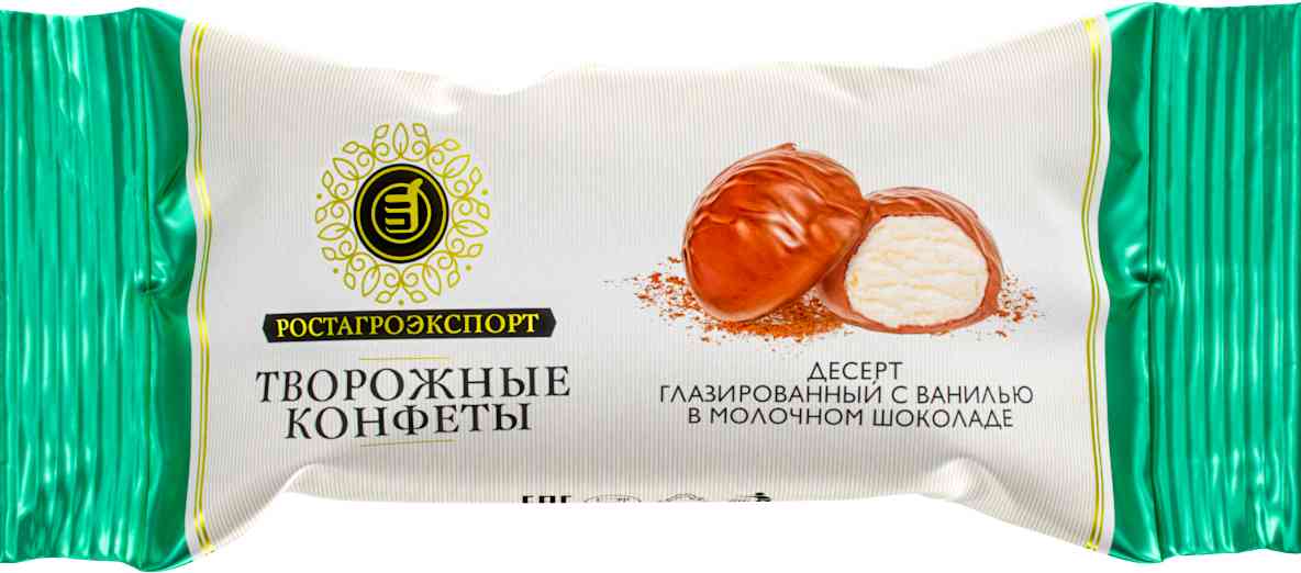 Десерт глазированный с ванилью в молочном шоколаде, 15% Ростагроэкспорт