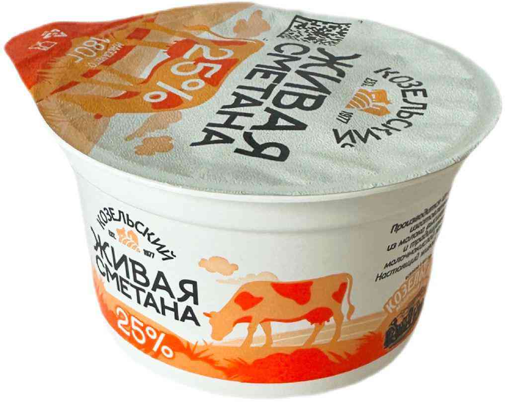 Сметана Козельская 25%