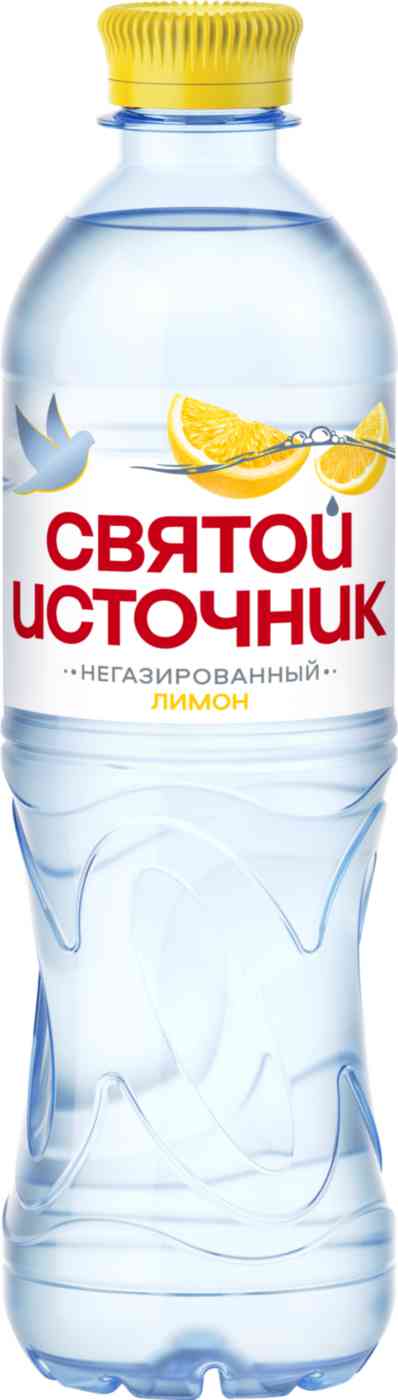 Вода Святой Источник со вкусом лимона негазированная
