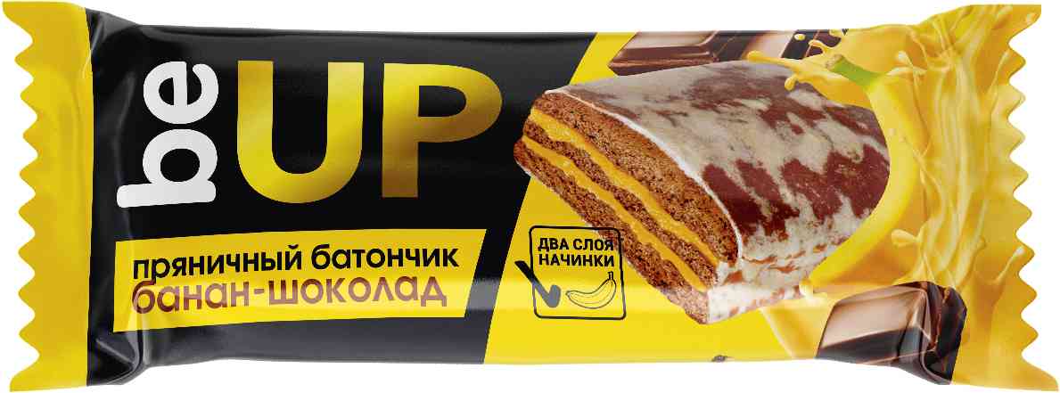 Батончик пряничный Be Up Банан-шоколад