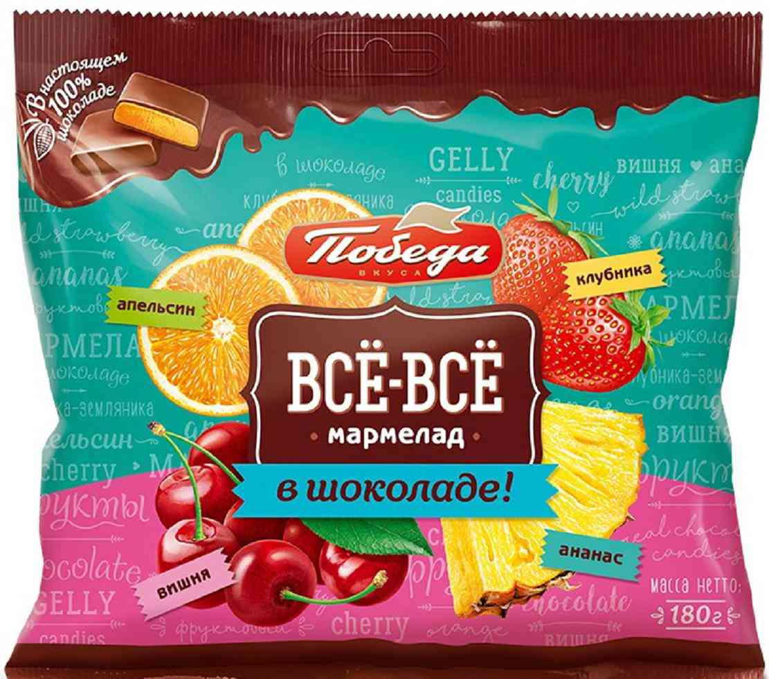 Конфеты желейные Победа вкуса Всё-всё
