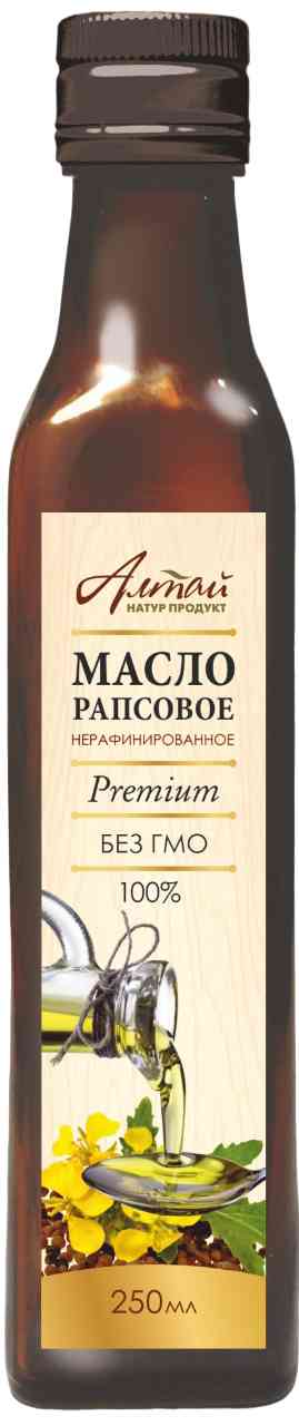 Масло рапсовое Алтай натур продукт нерафинированное