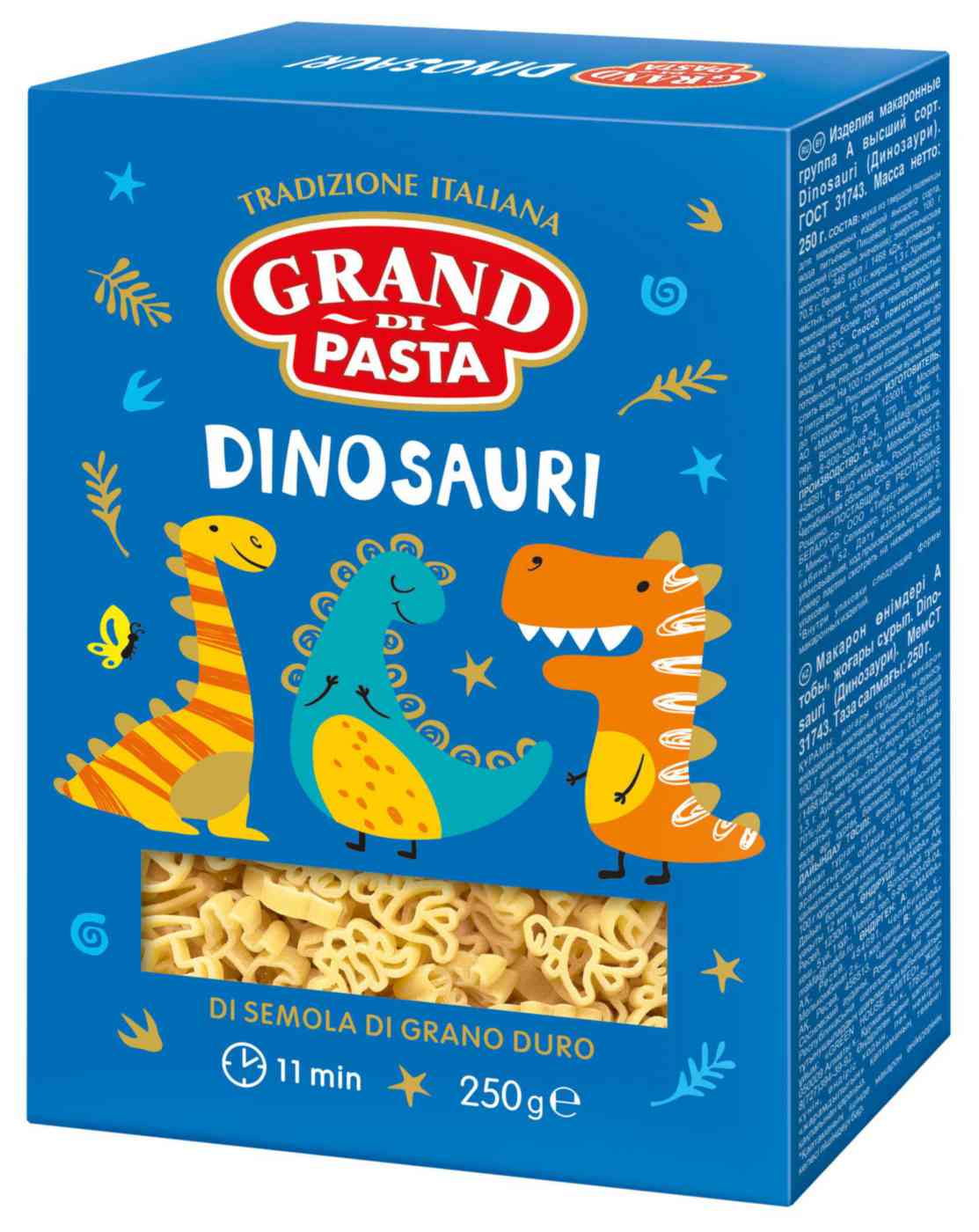 Макаронные изделия Grand Di Pasta Dinosauri