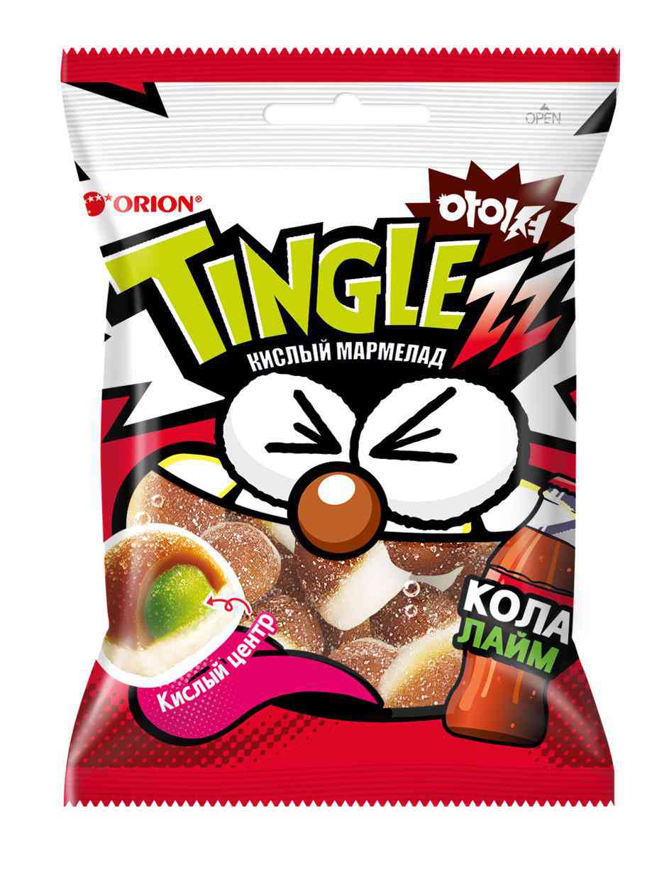 Мармелад жевательный Tinglezz со вкусом колы и лайма Orion
