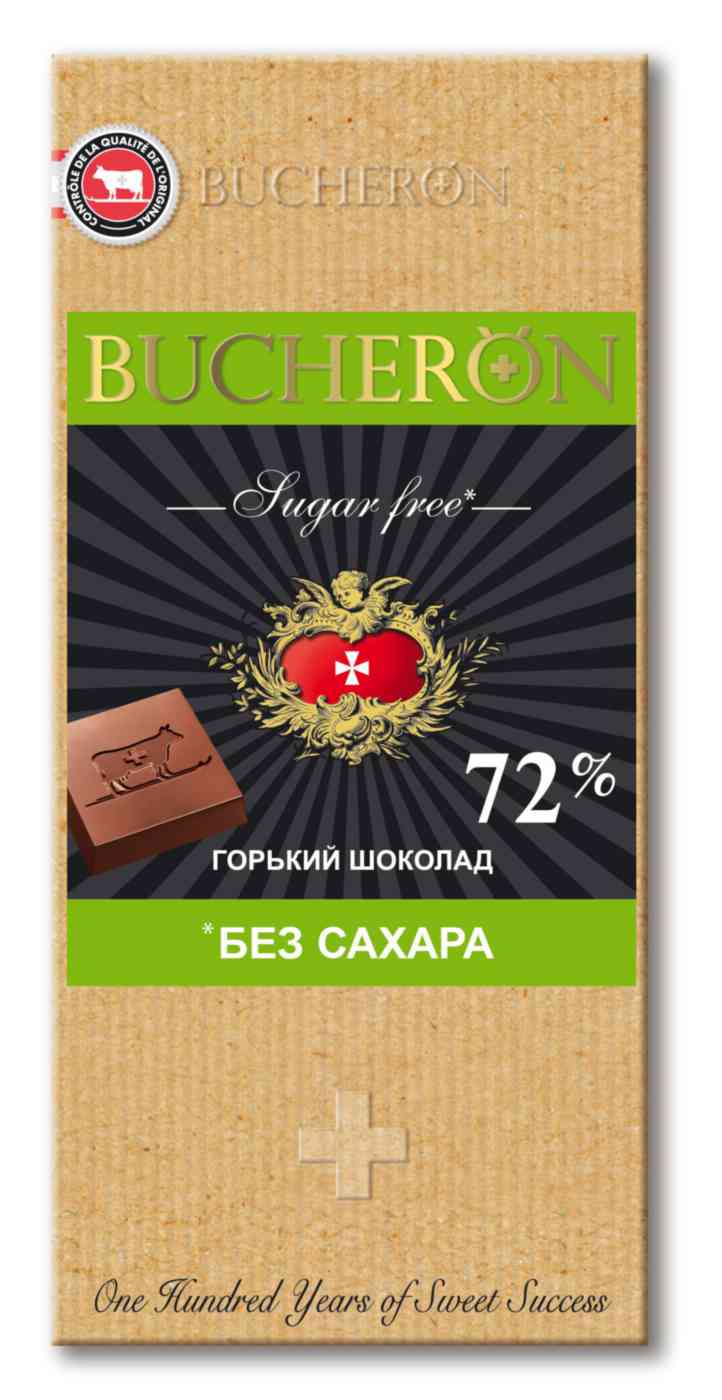 Шоколад горький Bucheron 72% какао без сахара