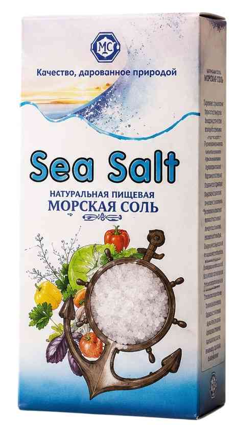 Соль Руссоль Sea Salt  Илецка морская крупная помол №3