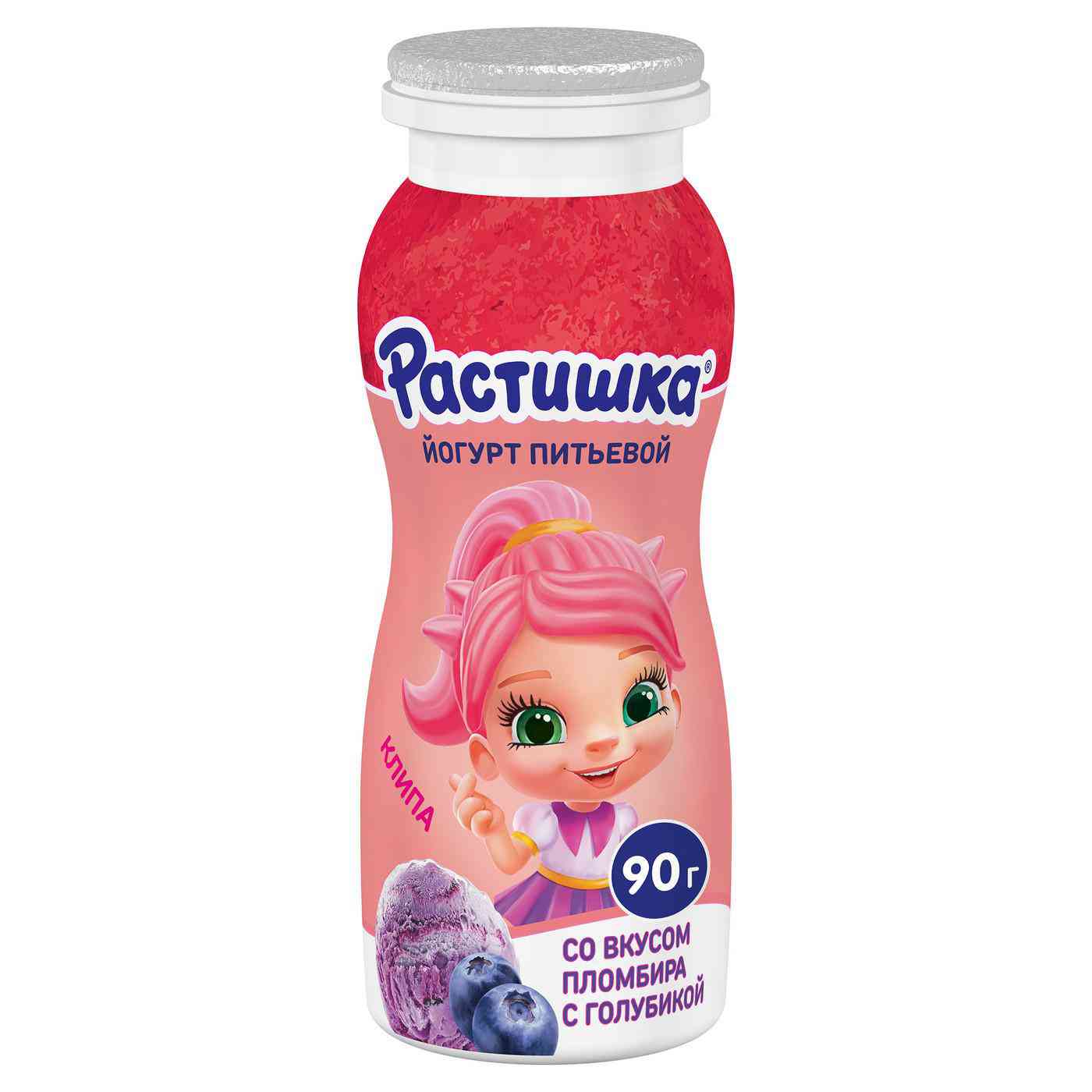Йогурт питьевой Растишка пломбир-голубика 1,6%