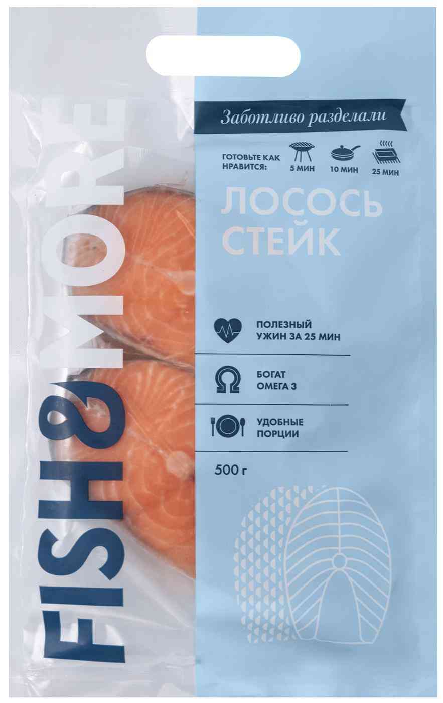 Лосось замороженный Fish&More стейк
