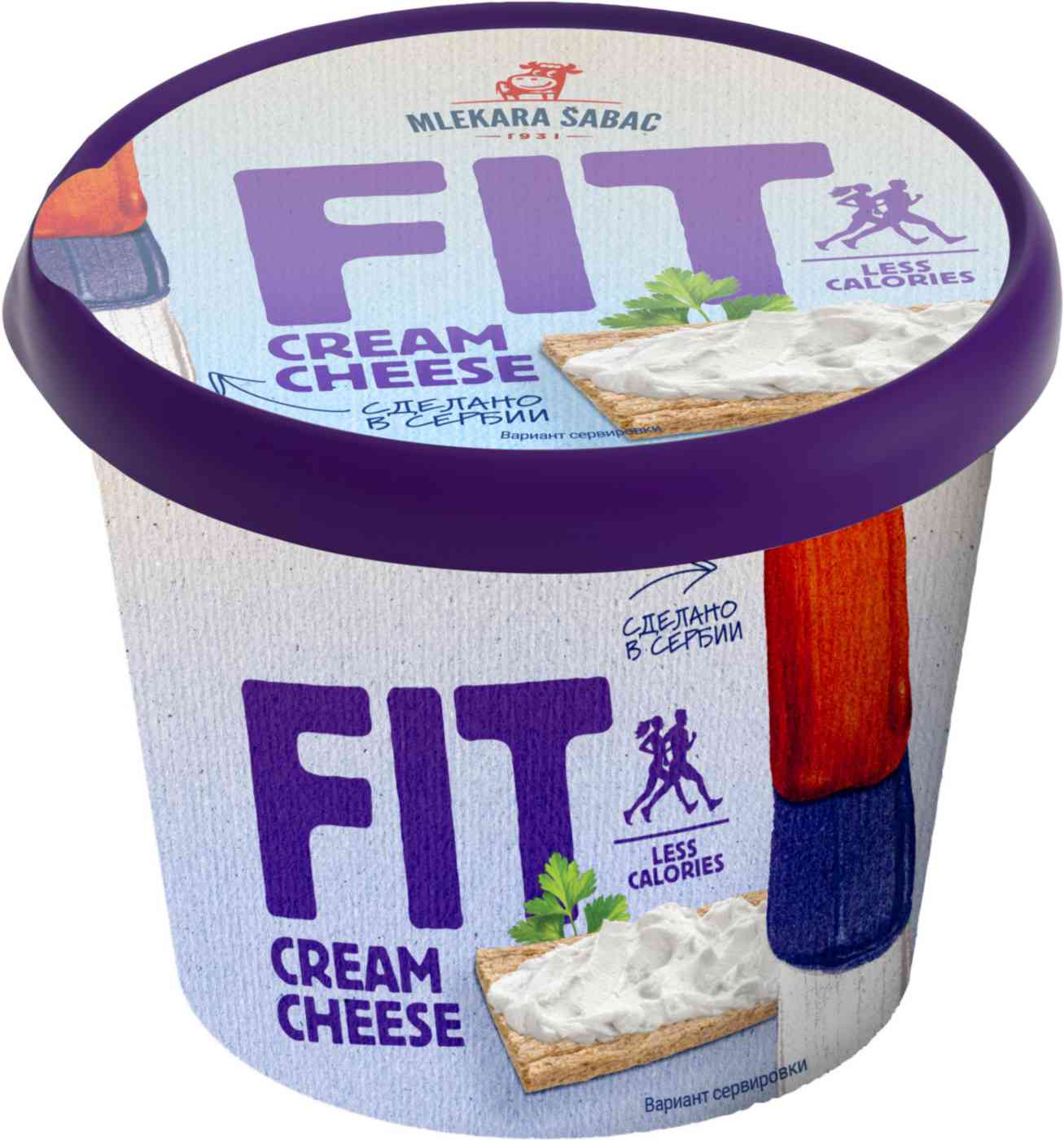 Сыр творожный Mlekara Sabac Fit Cream Cheese 60%