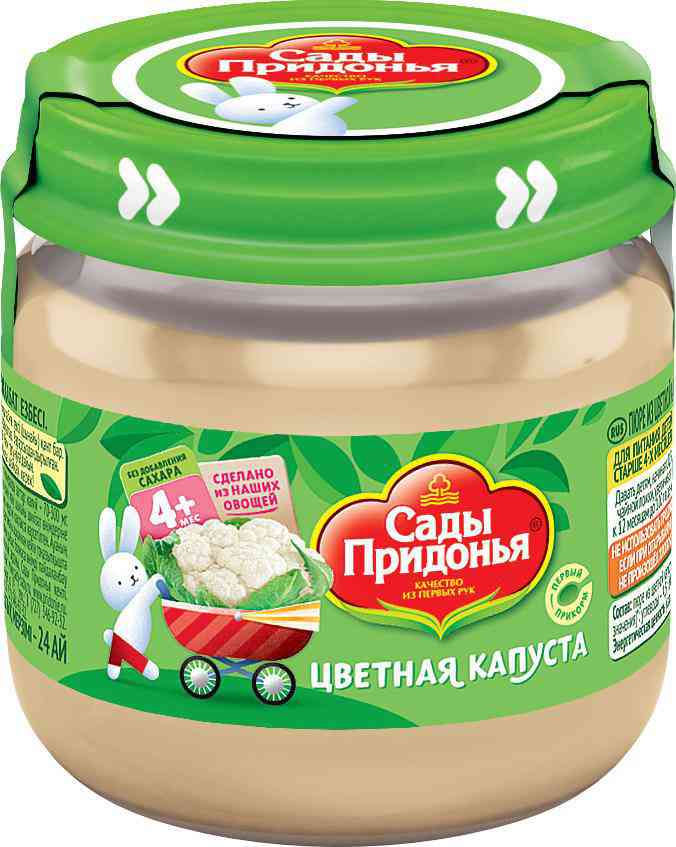 Пюре Сады Придонья Цветная капуста, с 4 месяцев