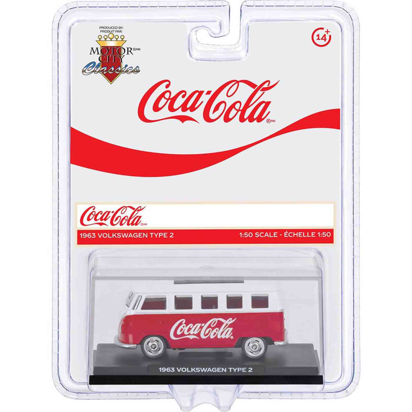 Машинка коллекционная Motor City Coca-Cola 450026 1963 Volkswagen T1 1:50 Гипермаркет «Глобус» ИМ