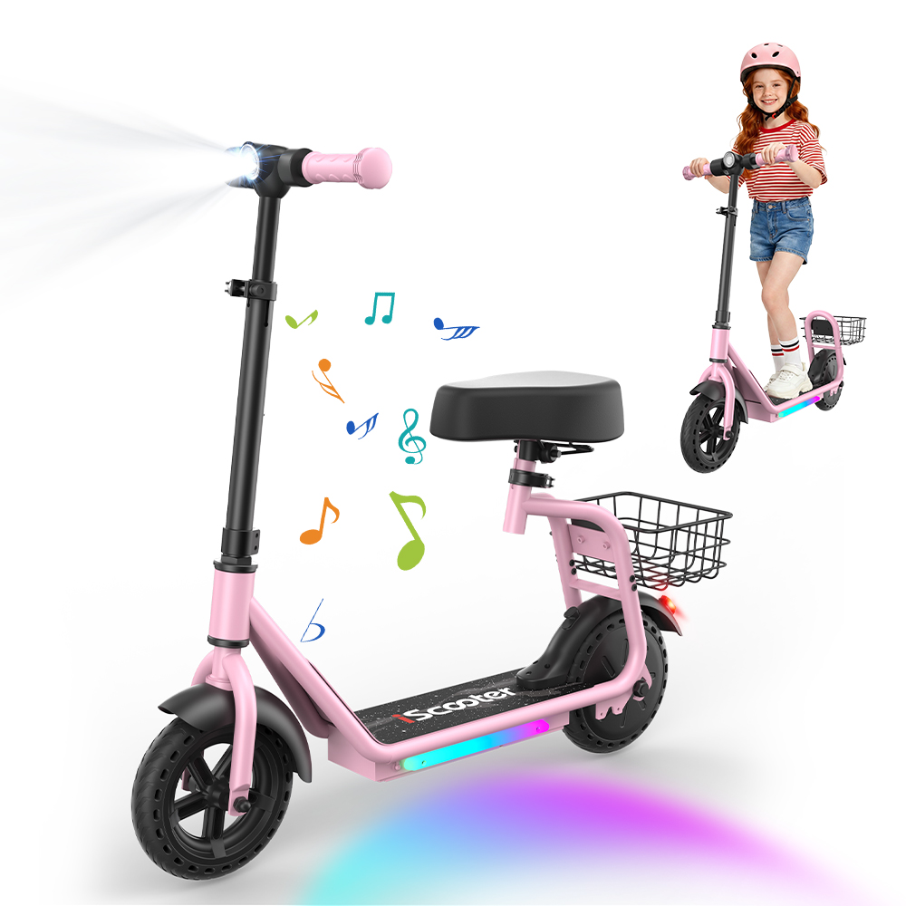 iScooter iK7 Kids Electric Scooter with Detachable Seat, 8.5" All-Round E-Scooter for Kids &amp; Teens, 250W Motor 25.2V 4.5Ah Battery Up to 15km CN Version HONOR Magic9 Pro Max