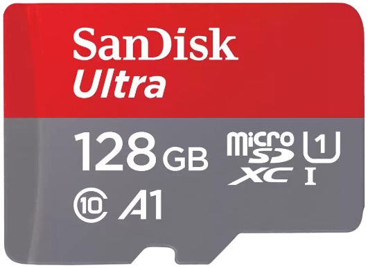 Карта памяти MicroSDXC 128GB SanDisk SDSQUAB-128G-GN6MA Class 10 Ultra  A1 UHS-I 140 MB/s, SD адаптер