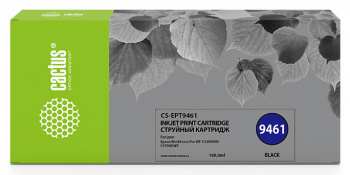 Картридж Cactus CS-EPT9461 черный (180мл) для Epson WF-C5290DW/WF-C5790DW
