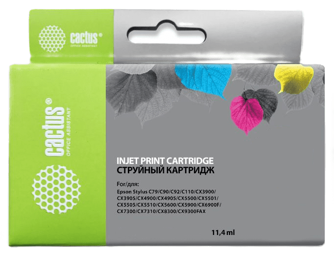 Картридж Cactus CS-EPT0731 для Epson Stylus С79/ C110/ СХ3900/ CX4900/ CX5900/ CX7300/ CX8300/ CX9300, черный, 11.0 мл